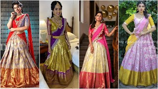 Stunning Bridal Half Saree Designs 2022 || Latest Pattu Half Saree Designs ||Half Saree Designs 2022