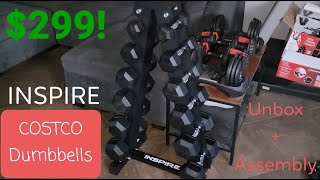 Funny Smell... Inspire Costco 210lbs. Dumbbells Unboxing, Review, \u0026 Assembly