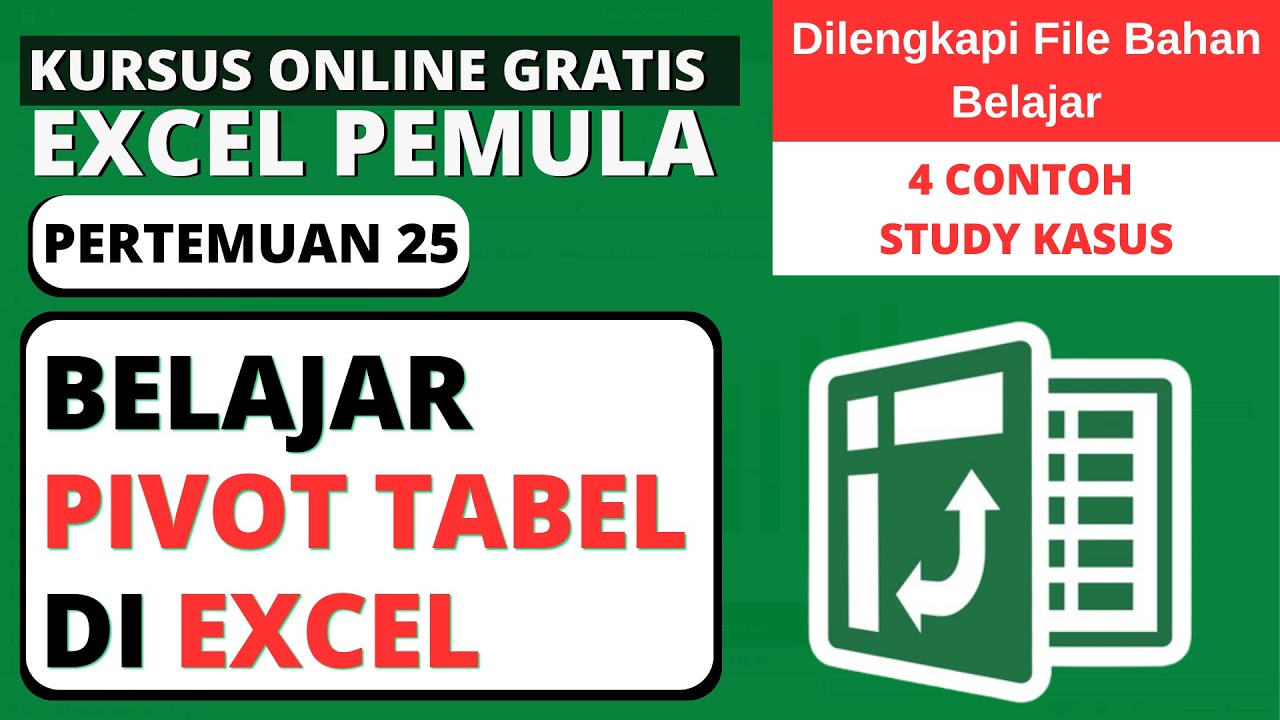 CARA MEMBUAT PIVOT TABEL DI MICROSOFT EXCEL - YouTube