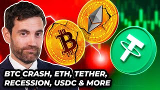 Crypto News: Crypto CRASH, BTC Price, Recession, ETH, Tether \u0026 MORE!