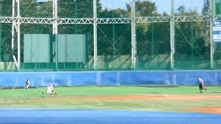 華麗なる回転スローイング 帝京高校 ショート 武藤闘夢 2019年10月26日(土)秋季東京都高校野球大会[3回戦関東第一戦]