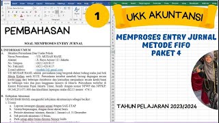 UD Mudah Hasil - Memproses Entry Jurnal Soal UKK SMK Akuntansi Manual TP 2023/2024 - Paket 4