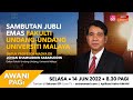 [LANGSUNG] AWANI Pagi: Sambutan Jubli Emas Fakulti Undang-undang UM | 14 Jun 2022