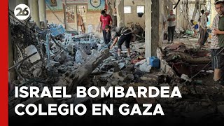 Israel bombardeó un colegio en Gaza: al menos 22 muertos, entre ellos trece niños y seis mujeres