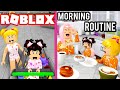 Bloxburg Fall Morning Routine with New Baby & Goldie Roleplay - Titi Games