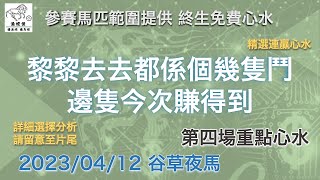 港經佬賽馬貼士及分析｜第四場參賽馬匹資料｜12-04-2023 跑馬地九場夜馬谷草賽事｜免費心水及賽馬貼士｜全方位博彩及投資頻道｜足球｜賽馬｜股票｜樓市 #賽馬貼士