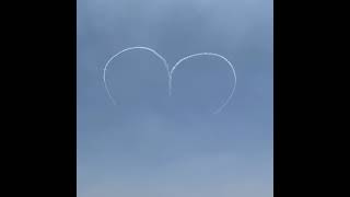 Love is in the Air! ❤️✈️ Mesmerizing Airshow Moment at Aero India 2025 #shorts #aeroindia2025