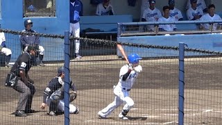 村松開人、三塁線を破る流し打ちで5試合連続ヒット！（2023年4月27日）