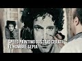 Speed Painting Gustavo Cerati | El Hombre Sepia