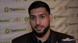 AMIR KHAN "BROOK'S OPPONENT IS A MALE STRIPPER! PEOPLE ARE TAKING IT AS A JOKE THE GUYS HES FIGHTING