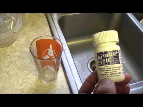 How to etch glass with Armour Etch and Silhouette Cameo How to etch glass with Armour Etch and Silhouette Cameo
