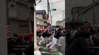 令和5年10月1日　忠岡だんじり祭　仲之町　入魂式　やりまわし