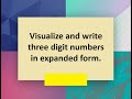 Math Q1- Visualize and write three digit numbers in expanded form