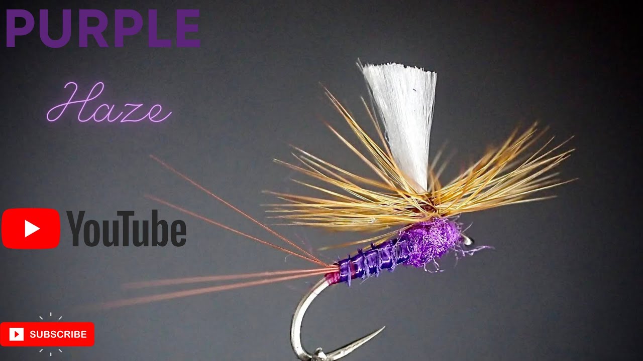 Moonlit Purple Haze Dry Fly Pattern - YouTube