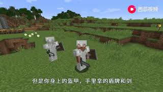 【Minecraft我的世界】58：儿子喝了隐身药水和我玩躲猫猫，结果一眼就被我发现