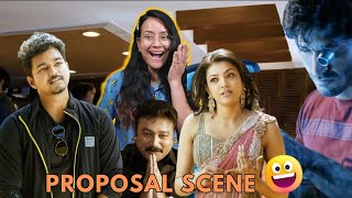 Thuppakki |  Funny Proposal Scene | Part 3 | Reaction | Thalapathy Vijay |Kajal Aggarwal| Vidyut J