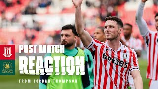 JT on reaching 150 appearances for the Potters❣️​ | Reaction