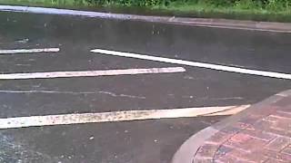 Rain-soaked roads