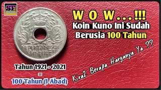 Karakteristik Uang Koin 5 Cent Tahun 1921 || Harga Koin Nederlandsch Indie