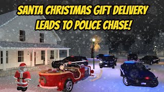 Greenville, Wisc Roblox l Santa Christmas Present Delivery *POLICE CHASE* Roleplay