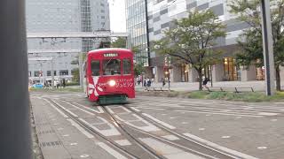 富山地方鉄道7000形🚊7016編成 大学前 行き\u0026富山駅前 行き🚊到着(折り返し 南富山駅前 行き)🚊💨