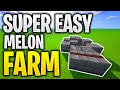 How to make a FAST & SIMPLE Automatic MELON Farm in Minecraft