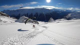 Early season Lauchernalp speedriding