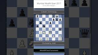 Chudasama, Ankit vs. Gukesh, Dommaraju, Mumbai Wealth op 3rd 2017-2018, Round 3, 0-1