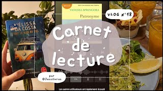 🏞 Carnet de Lecture N°18 - Tout le bleu du ciel de Mélissa Da Costa et Patronyme // Jessilivres 🏞