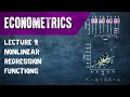 Econometrics. Lecture 9. Nonlinear Regression Functions