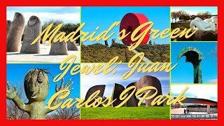 🌿Unveiling Madrid's Hidden Gem: Juan Carlos I Park! Discover history, and art in this urban oasis! 🎨