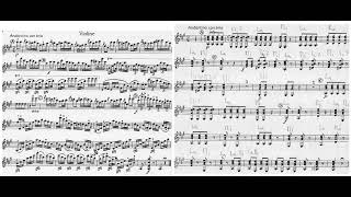 Paganini 6 Sonatas for Violin & Guitar Op.2 No.4 2-4 A major 帕格尼尼 小奏鳴曲 小提琴 吉他  Score Sheet 譜 【Kero】