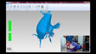 FreeScan X5手持式雷射掃3D描器 摩托車掃描全紀錄-品測科技