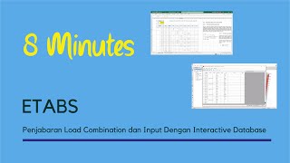 ETABS - 17: Load Combination (+ Interactive Database)