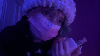 face mask asmr (rambling+tapping ^w^)