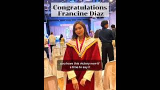 Congratulations Francine Diaz on your Graduation 🎓🎉 #junnahedits #capcuttemplate #graduation