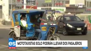 Ate Vitarte: Disponen que mototaxis solo podrán llevar dos pasajeros