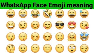 WhatsApp emoji name English and Hindi/WhatsApp emoji/व्हाट्सएप इमेज नाम हिंदी और अंग्रेजी/ part 1