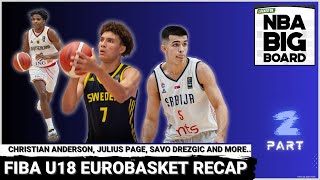 U18 Eurobasket 2024 Recap Part II: Christian Anderson, Julius Price, Savo Drezgic and more...