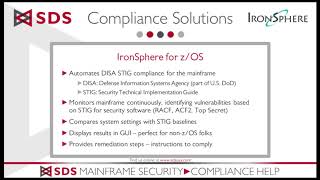 SDS Mainframe Security Compliance Solutions: An Overview of 6 Core Products