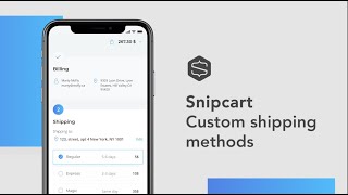 Snipcart Tutorial - Custom Shipping Methods