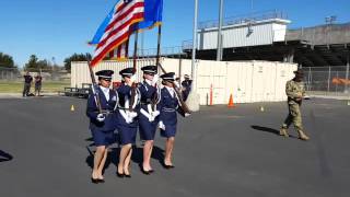 TVHS AFJROTC Color Guard Team 2 SJ 2/6/16