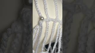 Crochet SpiderWeb hat with pearls pt 1