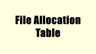 File Allocation Table