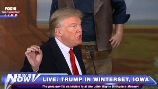 FNN: Donald Trump Speaks at John Wayne Birthplace Museum in Iowa - FULL