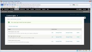 Creating content types in Drupal 7