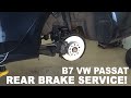 2012 - 2015 Volkswagen Passat Rear Brake Service Procedure - B7 Passat Flip Car