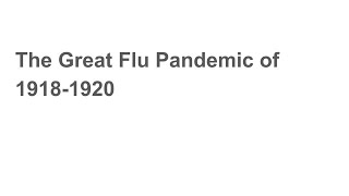 Global Pandemic pt. 5 Influenza