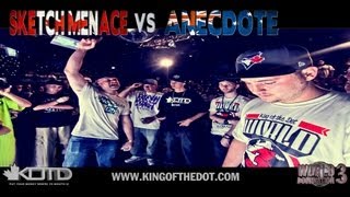 KOTD - Rap Battle - Sketch Menace vs Anecdote | #WD3