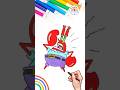 How to Draw SpongeBob | Drawing of Spongebob Angry Mr. Krabs Wow 🌈🍍 #spongebob #draw #short #angry